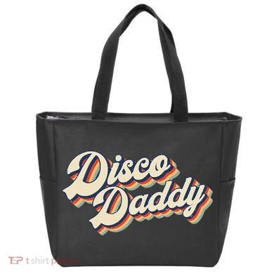 Vintage Disco Daddy Retro Matching 60S 70s Tote Bag