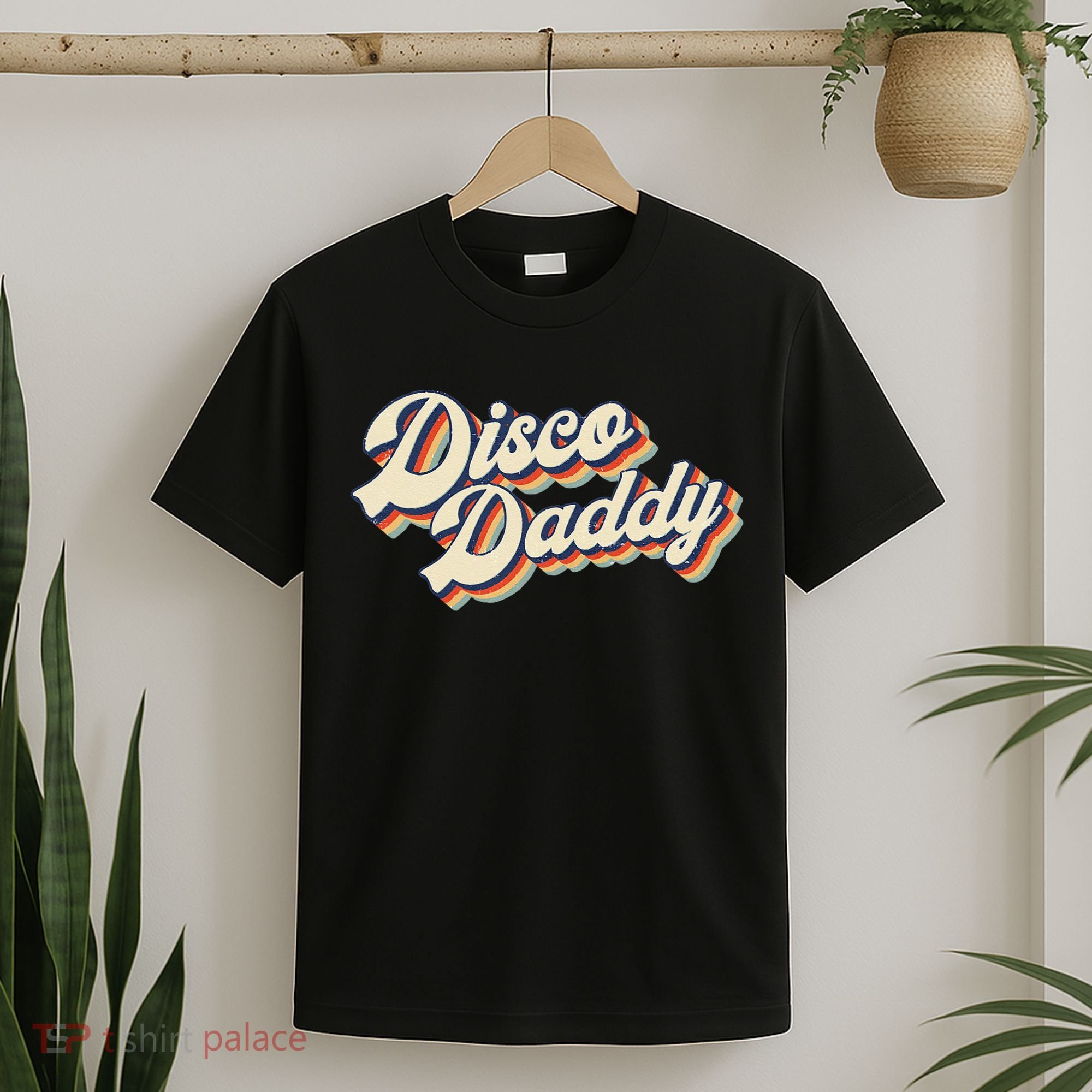 Vintage Disco Daddy Retro Matching 60s 70s Gift Dad T-Shirt