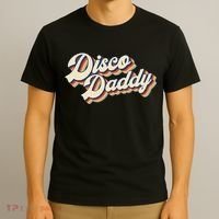 Vintage Disco Daddy Retro Matching 60s 70s Gift Dad T-Shirt thumb 3