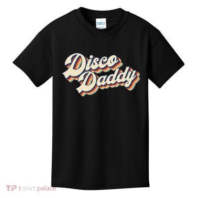 Vintage Disco Daddy Retro Matching 60s 70s Gift Dad Kids T-Shirt