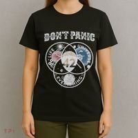 Venn Diagram DonT Panic Life The Universe And Everything 42 T-Shirt thumb 4
