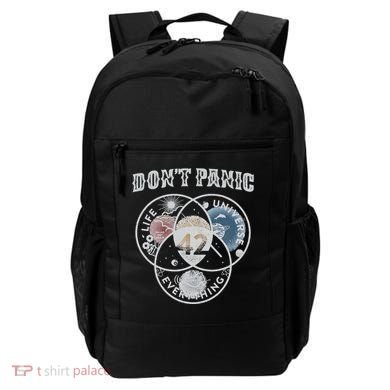 Venn Diagram DonT Panic Life The Universe And Everything 42 Backpack