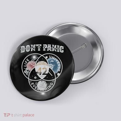 Venn Diagram DonT Panic Life The Universe And Everything 42 Button