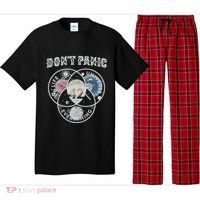 Venn Diagram DonT Panic Life The Universe And Everything 42 Pajama Set thumb 0