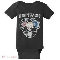 Venn Diagram DonT Panic Life The Universe And Everything 42 Baby Bodysuit thumb 0