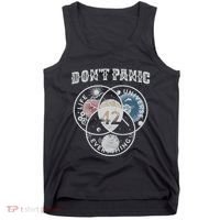 Venn Diagram DonT Panic Life The Universe And Everything 42 Tank Top thumb 0