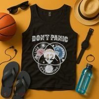 Venn Diagram DonT Panic Life The Universe And Everything 42 Tank Top thumb 4
