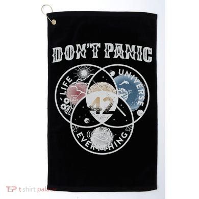 Venn Diagram DonT Panic Life The Universe And Everything 42 Golf Towel