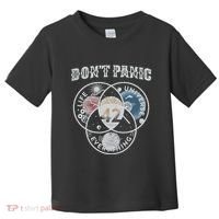 Venn Diagram DonT Panic Life The Universe And Everything 42 Toddler T-Shirt thumb 0