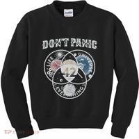 Venn Diagram DonT Panic Life The Universe And Everything 42 Kids Sweatshirt thumb 0