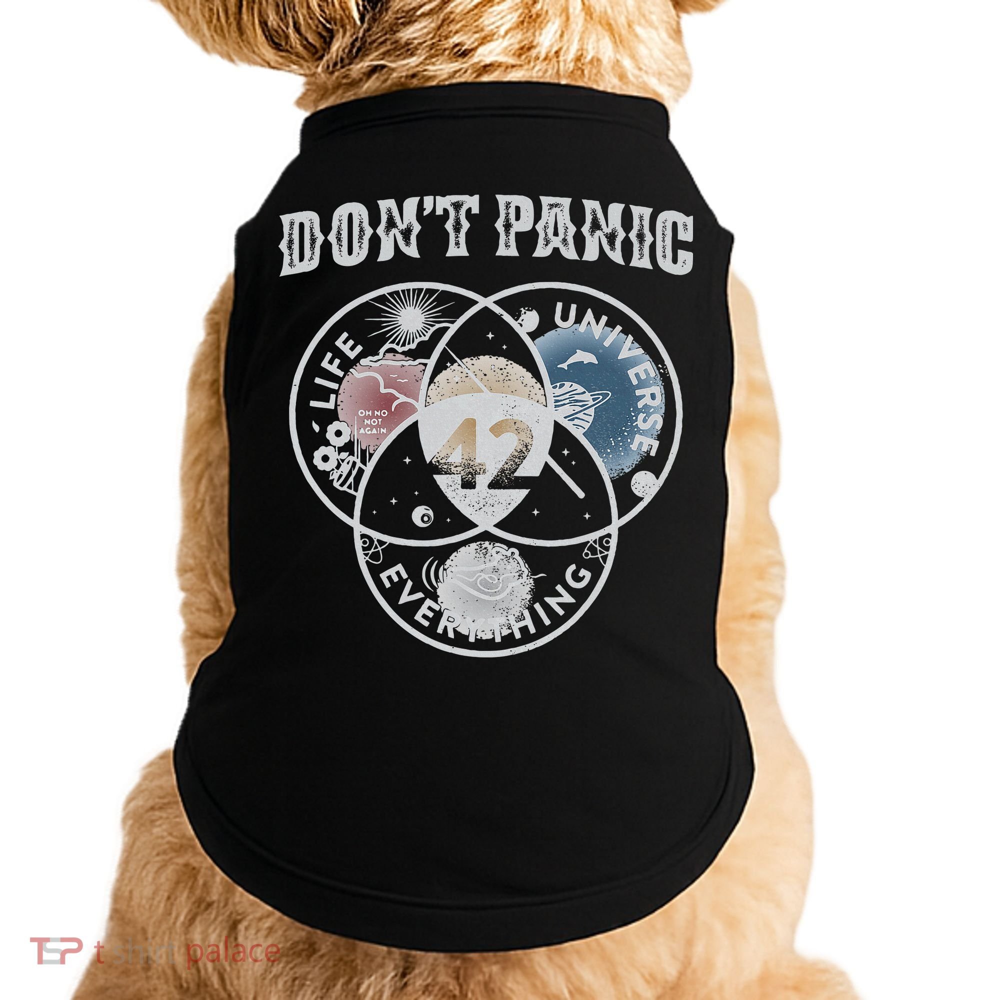 Venn Diagram DonT Panic Life The Universe And Everything 42 Doggie Tank