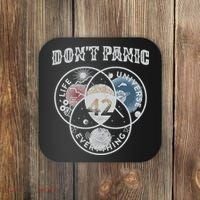 Venn Diagram DonT Panic Life The Universe And Everything 42 Coaster thumb 0