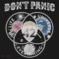 Venn Diagram DonT Panic Life The Universe And Everything 42 Women's Hoodie thumb 2