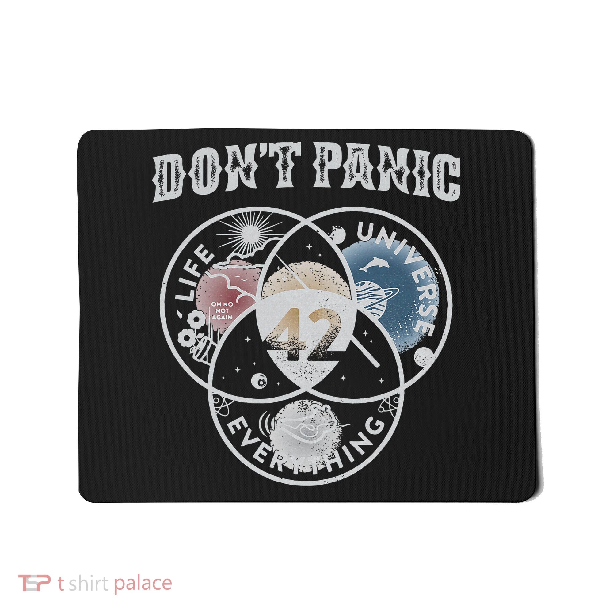 Venn Diagram DonT Panic Life The Universe And Everything 42 Mousepad