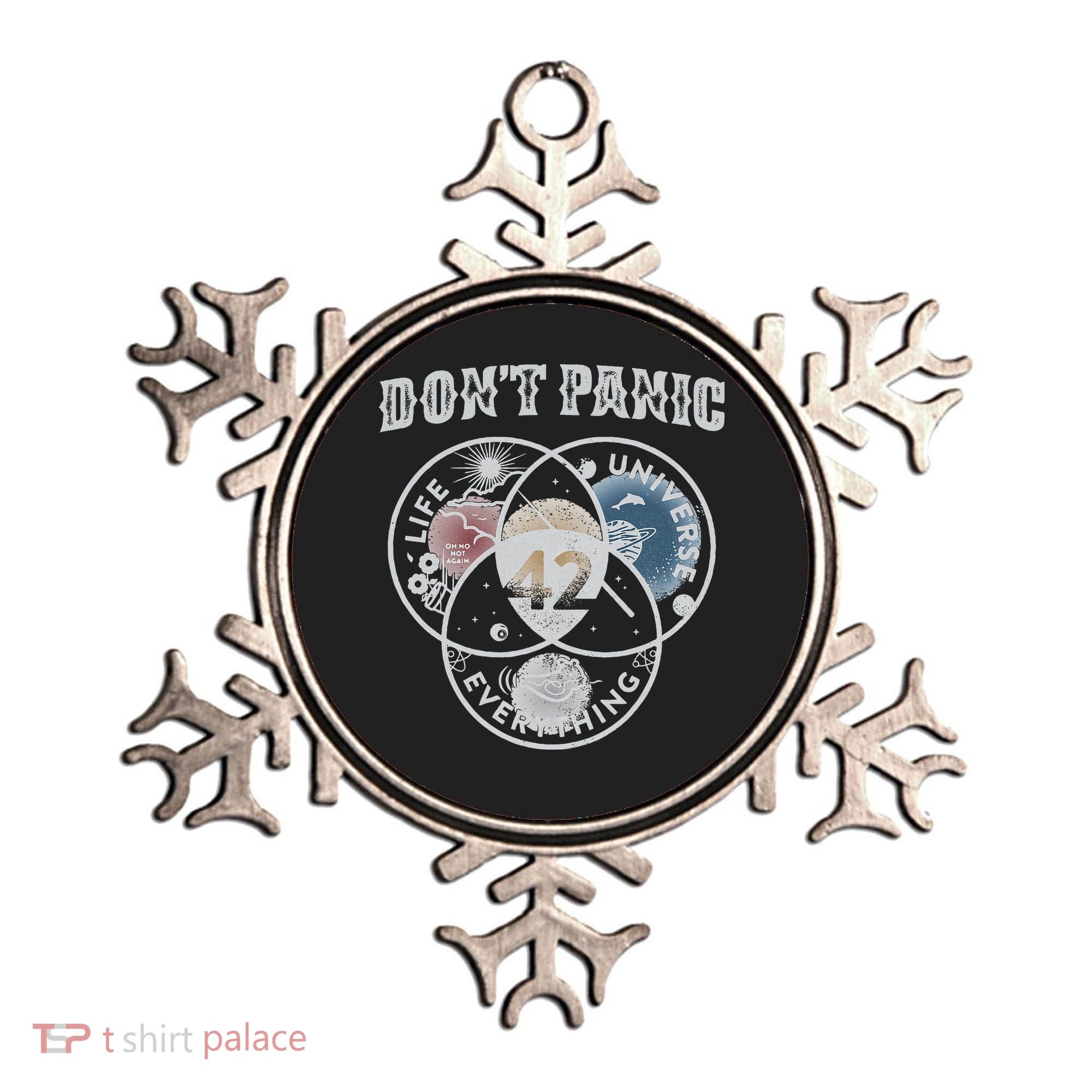 Venn Diagram DonT Panic Life The Universe And Everything 42 Ornament
