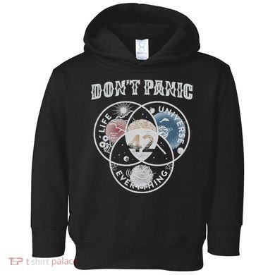 Venn Diagram DonT Panic Life The Universe And Everything 42 Toddler Hoodie