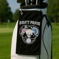 Venn Diagram DonT Panic Life The Universe And Everything 42 Golf Towel thumb 2