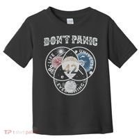 Venn Diagram DonT Panic Life The Universe And Everything 42 Toddler T-Shirt thumb 0