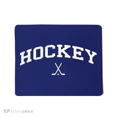Vintage Distressed Design That Says Hockey Mousepad