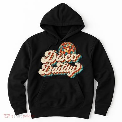 Vintage Disco Daddy Retro Matching 60's 70s Dad Grandpa Hoodie