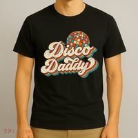 Vintage Disco Daddy Retro Matching 60's 70s Dad Grandpa T-Shirt thumb 3