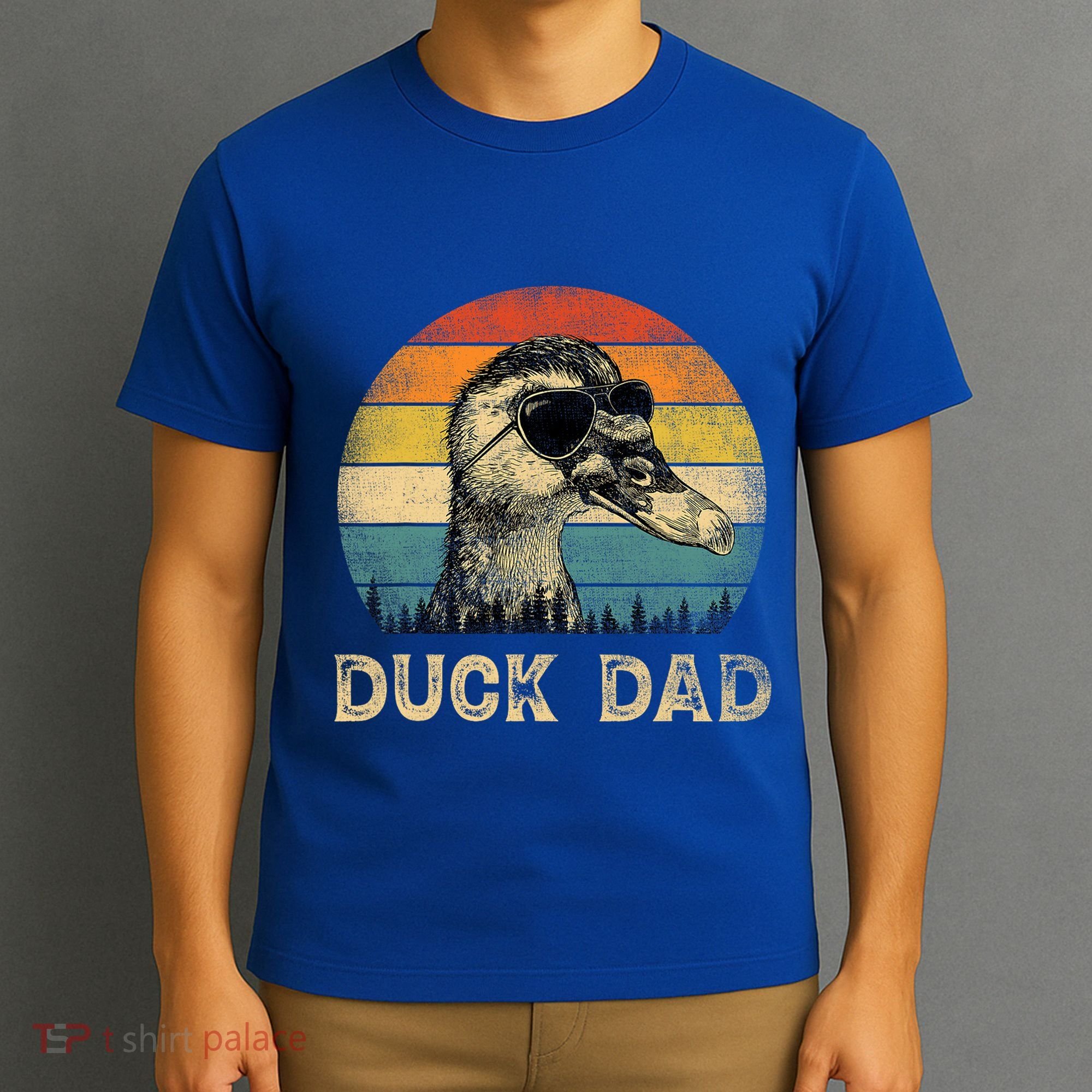 Vintage Duck Dad Duck Lovers Daddy FatherS Day T-Shirt