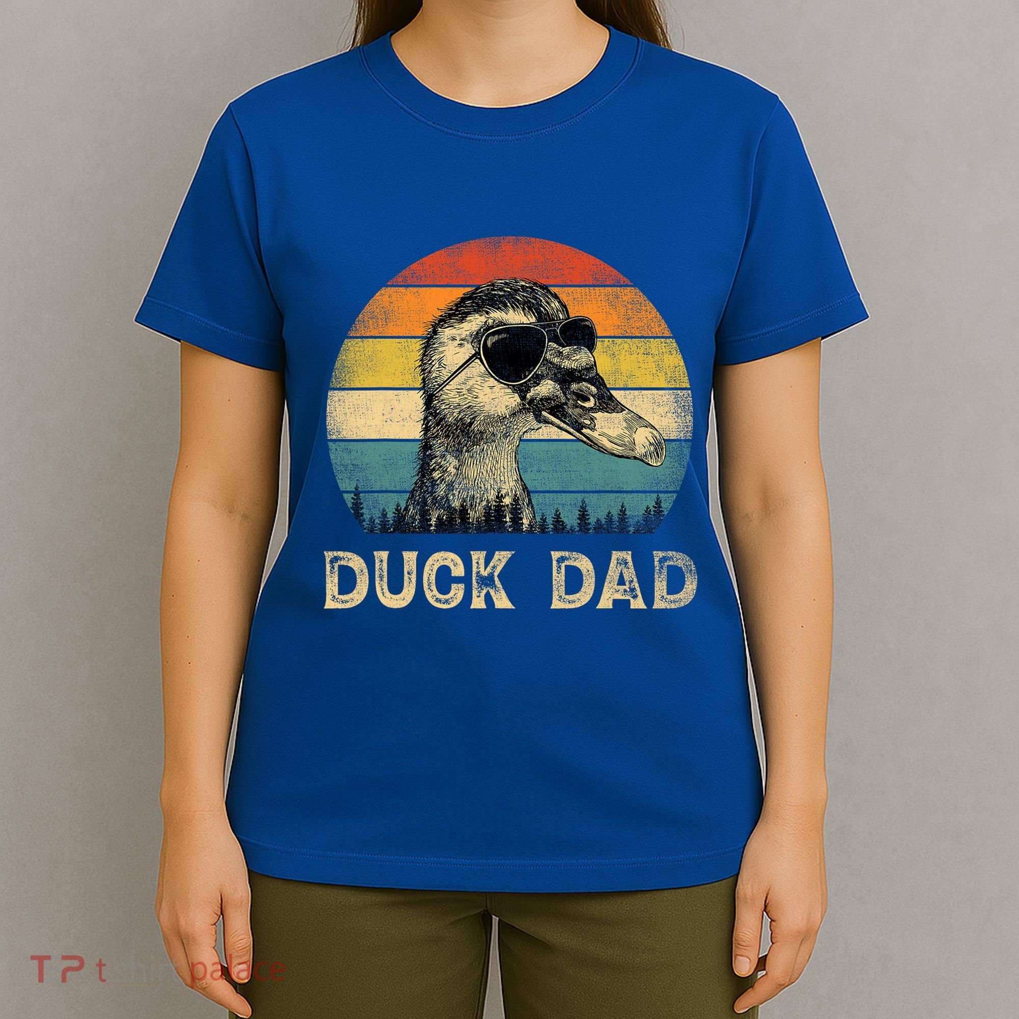 Vintage Duck Dad Duck Lovers Daddy FatherS Day T-Shirt