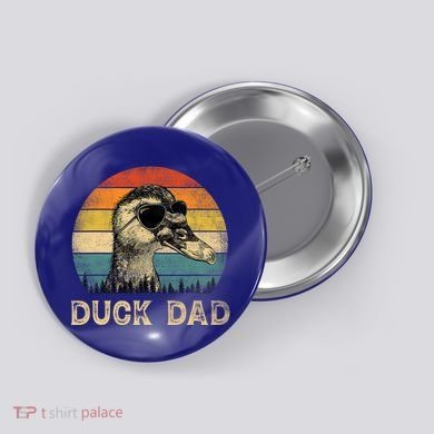 Vintage Duck Dad Duck Lovers Daddy FatherS Day Button