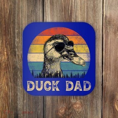 Vintage Duck Dad Duck Lovers Daddy FatherS Day Coaster