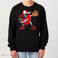 Valentines Day Dabbing Heart Shirt Boys Baseball Catcher Women's Sweatshirt thumb 0