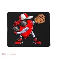 Valentines Day Dabbing Heart Shirt Boys Baseball Catcher Mousepad thumb 0