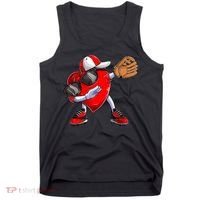 Valentines Day Dabbing Heart Shirt Boys Baseball Catcher Tank Top thumb 0