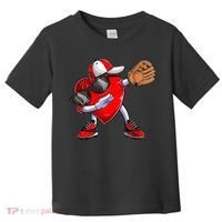 Valentines Day Dabbing Heart Shirt Boys Baseball Catcher Toddler T-Shirt thumb 0