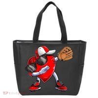 Valentines Day Dabbing Heart Shirt Boys Baseball Catcher Tote Bag thumb 0