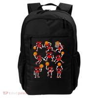 Valentines Day funny Basketball Heart Dunking Backpack thumb 0