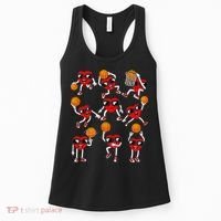 Valentines Day funny Basketball Heart Dunking Women's Tank Top thumb 0
