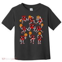 Valentines Day funny Basketball Heart Dunking Toddler T-Shirt thumb 0