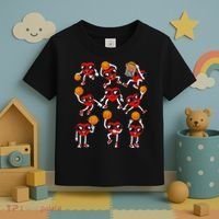 Valentines Day funny Basketball Heart Dunking Toddler T-Shirt thumb 3