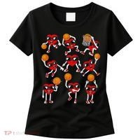 Valentines Day funny Basketball Heart Dunking Women's T-Shirt thumb 0