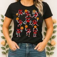 Valentines Day funny Basketball Heart Dunking Women's T-Shirt thumb 2
