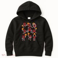 Valentines Day funny Basketball Heart Dunking Kids Hoodie thumb 0