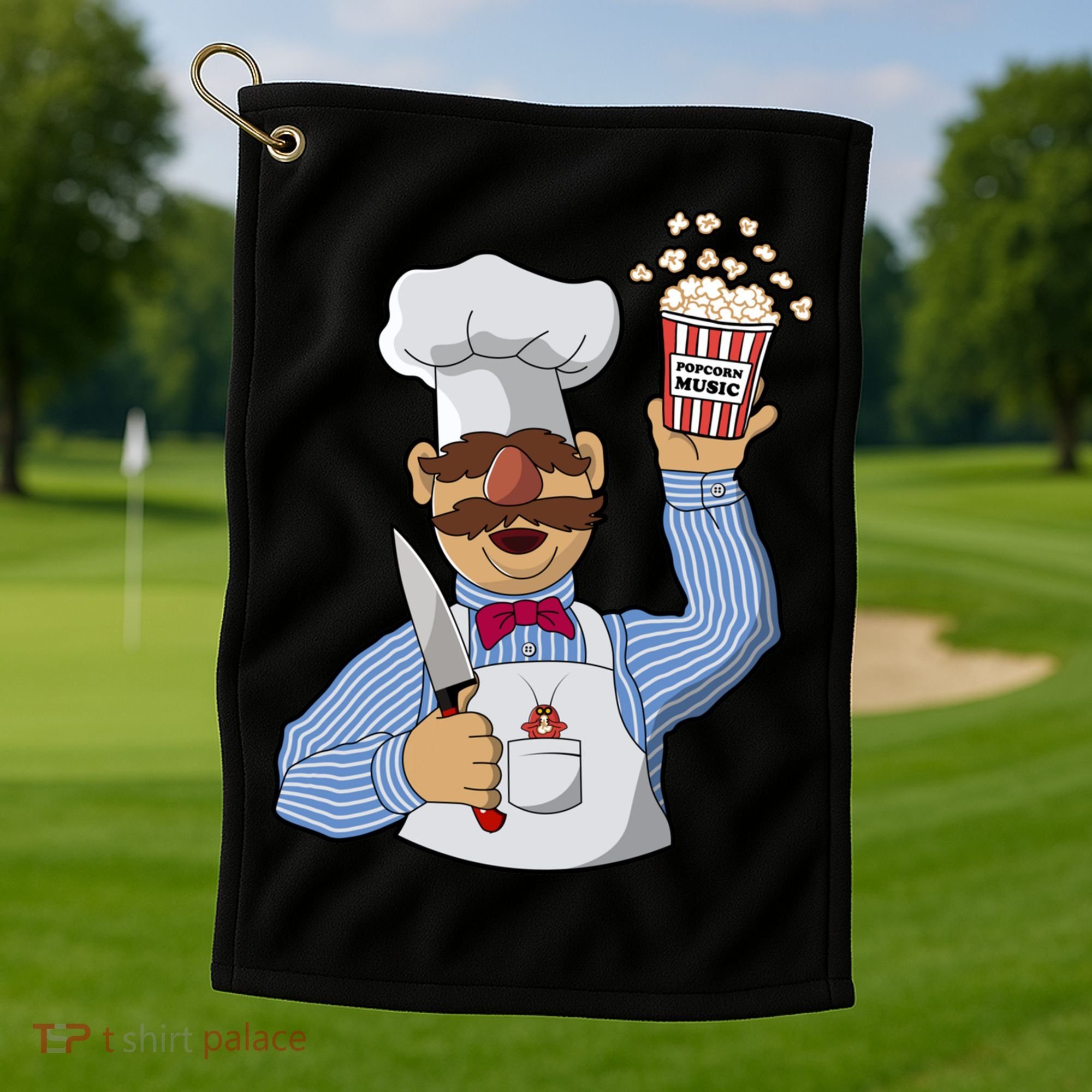 Vert Der Ferk Swedish Chef Golf Towel