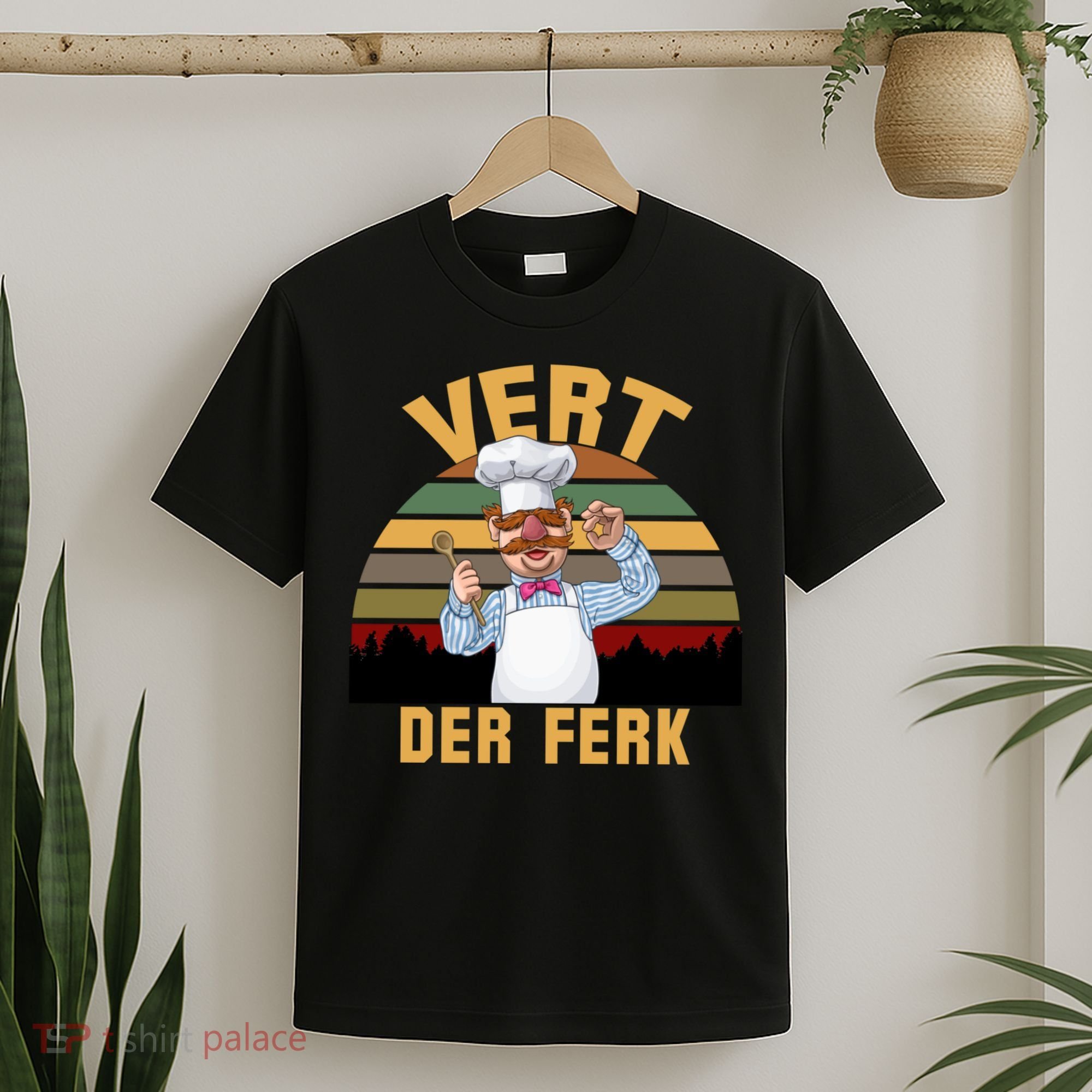 Vert Der Ferk Swedish Chef Vintage Funny T-Shirt