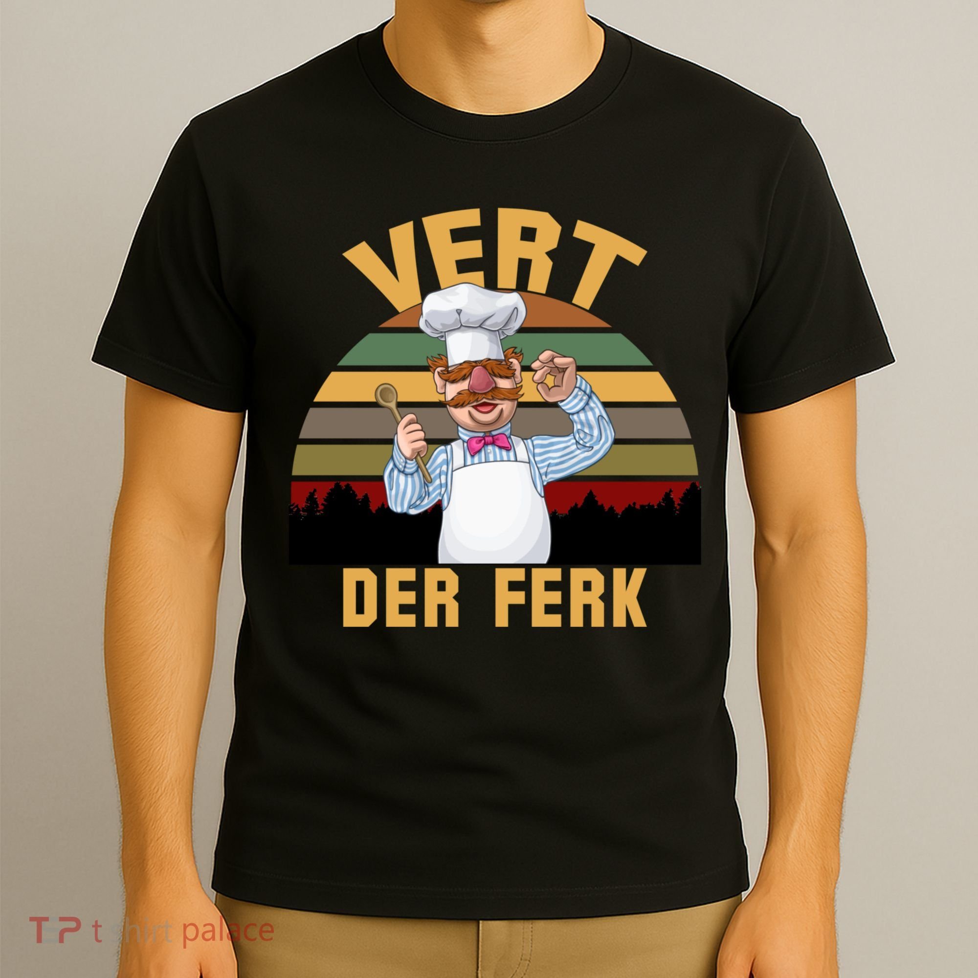 Vert Der Ferk Swedish Chef Vintage Funny T-Shirt