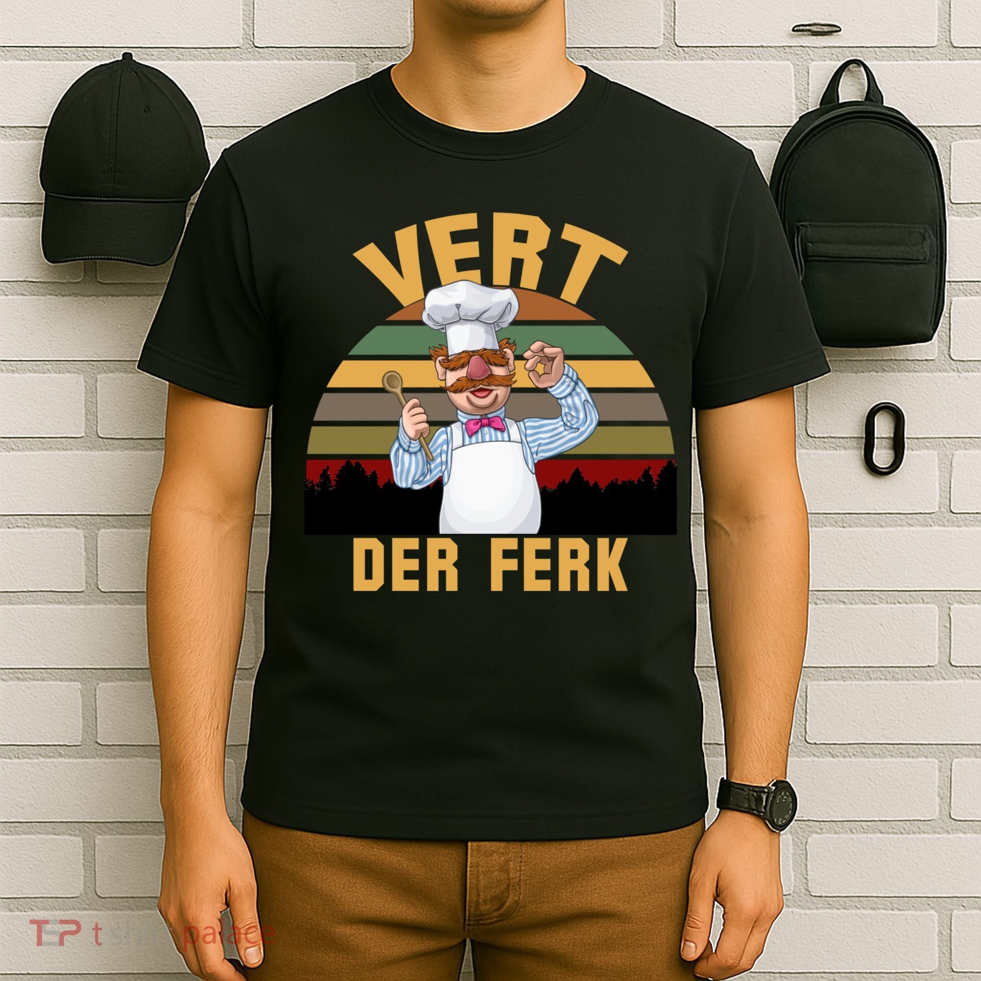 Vert Der Ferk Swedish Chef Vintage Funny T-Shirt