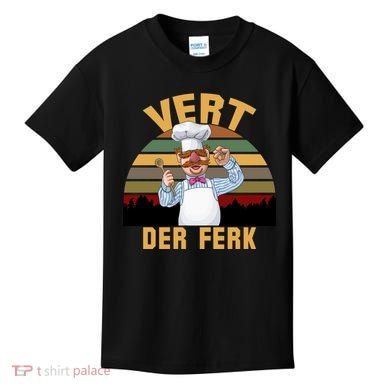 Vert Der Ferk Swedish Chef Vintage Funny Kids T-Shirt