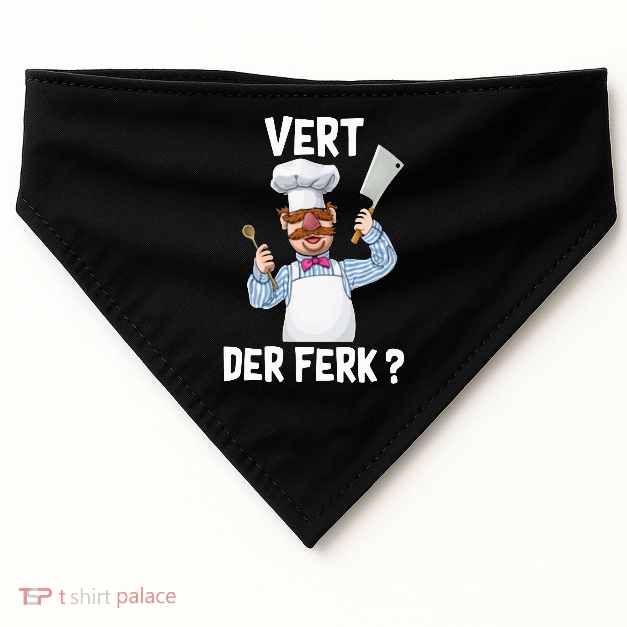 Vert Der Ferk The Swedish Chef USA-Made Doggie Bandana
