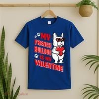 Valentines Day French Bulldog Dog Love Frenchie Lover Gift T-Shirt thumb 2