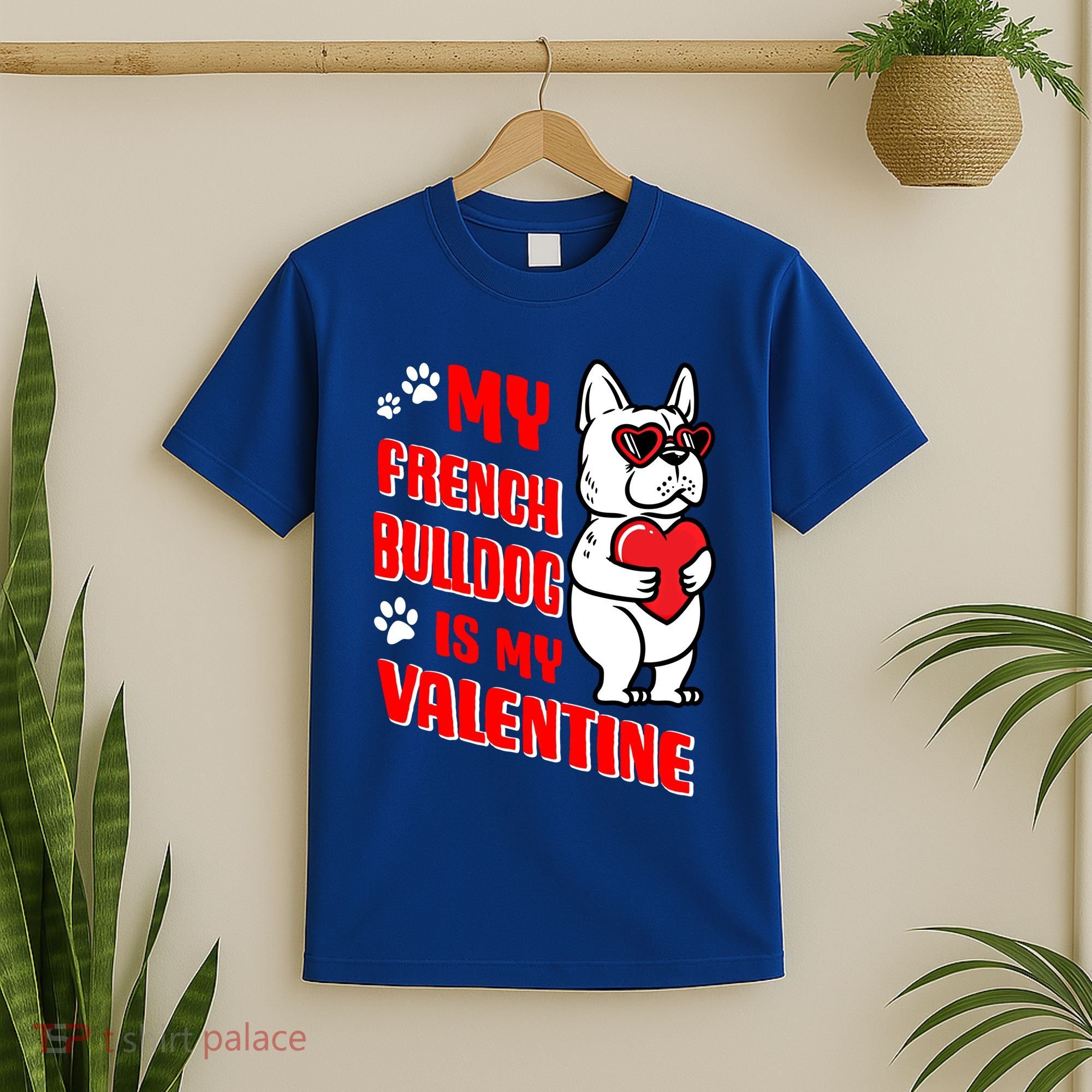 Valentines Day French Bulldog Dog Love Frenchie Lover Gift T-Shirt