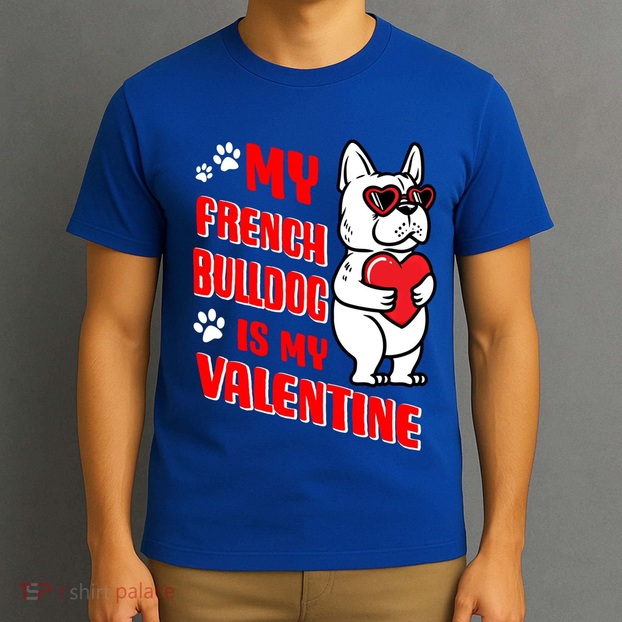 Valentines Day French Bulldog Dog Love Frenchie Lover Gift T-Shirt